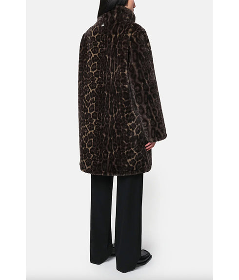 Blair Coat - Dark Leopard